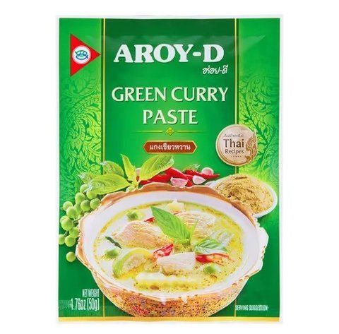 Паста Каррі  Aroy-D зелена 50г 9933993 фото